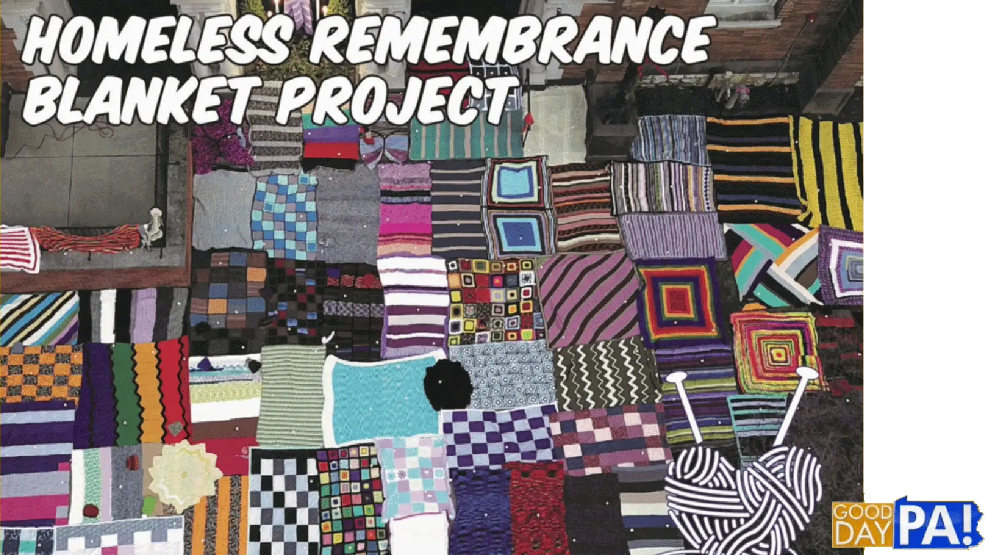 he Homeless Memorial Remembrance Blanket Project featured live on ABC27 News Good Day PA show.